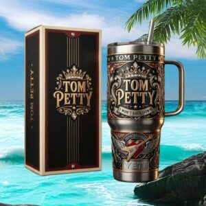 Tom Petty “I Won't Back Down” Heartbreaker Tribute 3D Embossed Tumbler