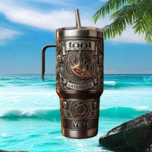 Tool Band Lateralus Eye Yeti Style Tumbler Limited Edition Progressive Rock Embossed Stainless Steel Collector Tumbler