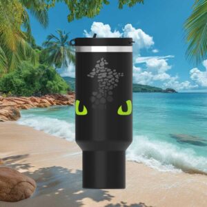 Toothless How to Train Your Dragon Inspired Minimalist Black Tumbler