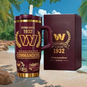 Washington Commanders Established 1932 Commanders Edition 3D Tumbler