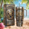 Vintage Royal Purple 87th Anniversary Whiskey Style 40oz Tumbler Crown & Crest Filigree Design Vintage Royal Purple 87th Anniversary Whiskey Style 40oz Tumbler Crown & Crest Filigree Design