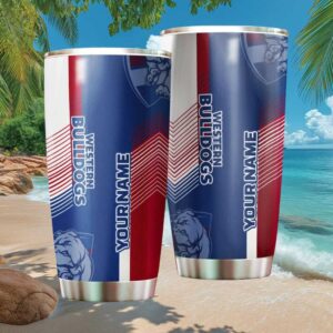Western Bulldogs AFL Personalised Name Insulated Travel Tumbler