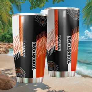 Wests Tigers NRL Personalized Tumbler Custom Name Graphic Travel Tumbler