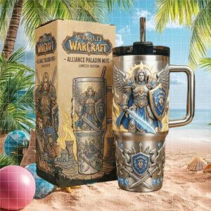 World of Warcraft Alliance Paladin Limited Edition 40oz Tumbler with Straw