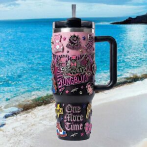 Yungblud & Aerosmith Rock Punk Aesthetic Pink Gradient Tumbler