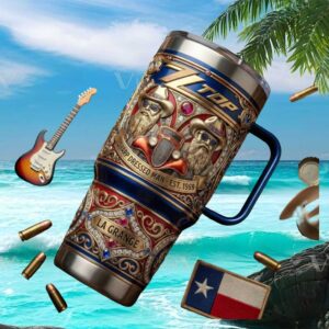 ZZ Top Sharp Dressed Man La Grange Texas Rock Tribute Tumbler