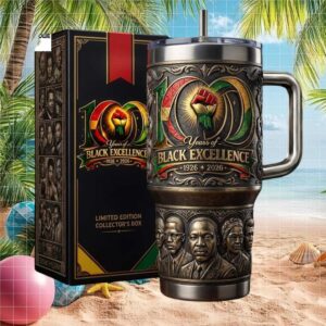 100 Years of Black Excellence 1926 2026 Limited Edition Civil Rights Heroes Tumbler