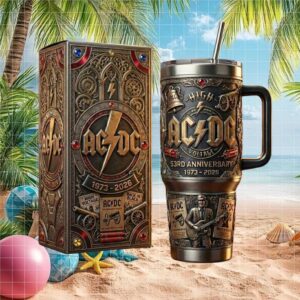 ACDC 53rd Anniversary Limited Edition 1973 2026 Embossed 40oz Tumbler