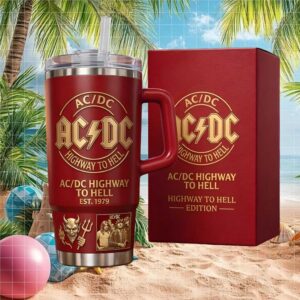 ACDC Highway To Hell Est. 1979 Special Edition 40oz Rock Band Tumbler
