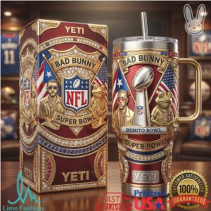 Bad Bunny Benito Bowl NFL Super Bowl Limited Edition Tumbler Wrap