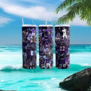 Baltimore Ravens NFL Football Players Collage Custom T Shirt
