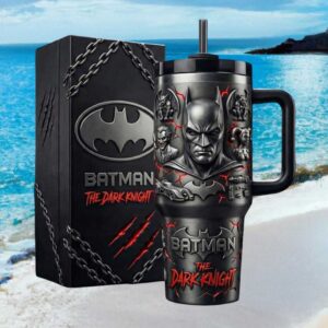 Batman The Dark Knight DC Comics Joker & Harley Quinn 3D Sculpted Tumbler
