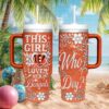 This Girl Loves Her Denver Broncos Glitter 40oz Tumbler Floral Design This Girl Loves Her Denver Broncos Glitter 40oz Tumbler Floral Design