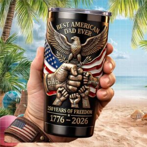 Best American Dad Ever Fist Bump 250 Years Freedom Personalized T Shirt
