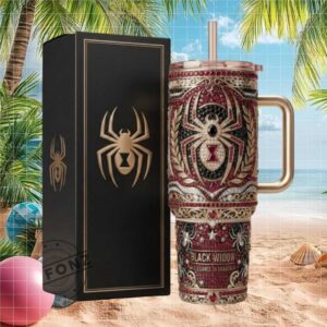 Black Widow Marvel Elegance in Shadow 40oz Rhinestone Tumbler