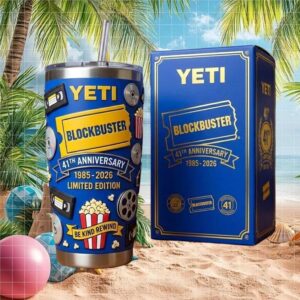 Blockbuster Video 41st Anniversary 1985 2026 YETI Edition Retro 40oz Tumbler