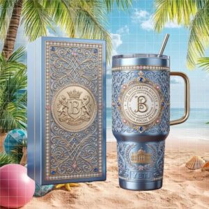 Bridgerton “Dearest Gentle Reader” Royal Social Season Light Blue 40oz Tumbler