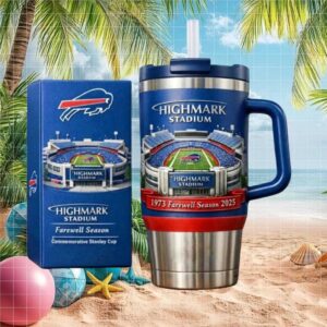 Buffalo Bills Highmark Stadium Farewell Season Commemorative Tumbler