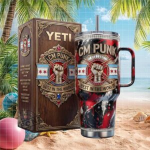 CM Punk WWE “Best In The World” Professional Wrestling 40oz Tumbler