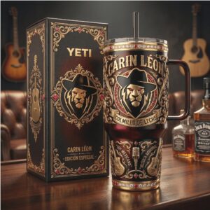Carin León Colmillo De Leche Edition Engraved 40oz Tumbler with Handle