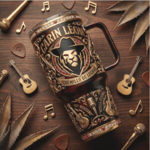 Carin León Colmillo De Leche Edition Engraved 40oz Tumbler with Handle