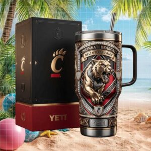 Cincinnati Bearcats Relentless Pride Luxury Edition 40oz Tumbler with Gift Box
