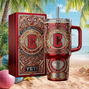 Cleveland Guardians Progressive Field Ornate Jeweled Tumbler