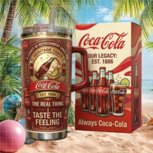 Coca Cola Classic Heritage Refreshment Since 1886 40oz Insulated Tumbler