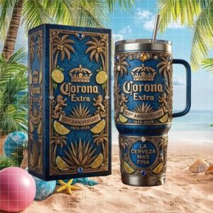 Corona Extra 101st Anniversary (1925 2026) 3D Sculpted Tropical Tumbler