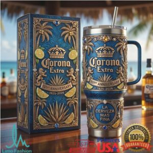 Corona Extra 101st Anniversary La Cerveza Mas Fina 3D Tropical Tumbler