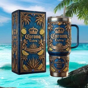 Corona Extra 101st Anniversary Limited Edition 40oz Beer Enthusiast Tumbler (2)