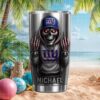 Buffalo Bills Skull Middle Finger Custom Name Tumbler Personalized Travel Mug Buffalo Bills Skull Middle Finger Custom Name Tumbler Personalized Travel Mug