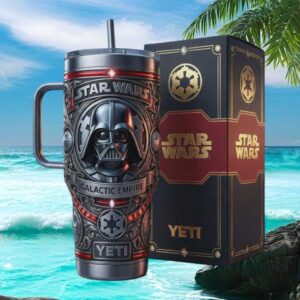 Darth Vader Star Wars Galactic Empire 3D Sculpted YETI Tumbler
