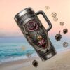 Charizard Born of Flame 3D Dragon Scale Texture 40oz Tumbler Charizard Born of Flame 3D Dragon Scale Texture 40oz Tumbler
