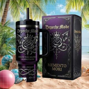 Depeche Mode Memento Mori 1980 Present Commemorative 40oz Tumbler Purple