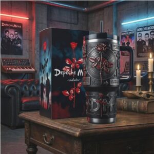 Depeche Mode Violator Rose 3D Embossed 40oz Tumbler