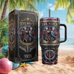 Devil May Cry 25th Anniversary Jackpot Edition 40oz Yeti Tumbler with Box