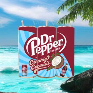 Dr Pepper Creamy Coconut Limited Edition Soda Can Inspired Design