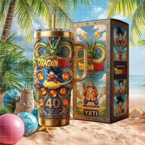 Dragon Ball 40 Years of Legend Son Goku & Shenron Luxury Yeti Tumbler