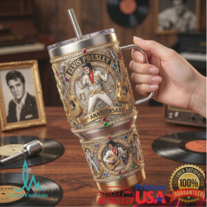 Elvis Presley 91st Anniversary King of Rock 'N' Roll 40oz Tumbler