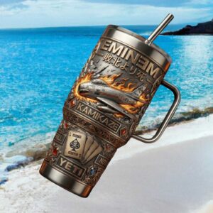 Eminem Kamikaze Album Art Inspired 40oz Stainless Steel Tumbler