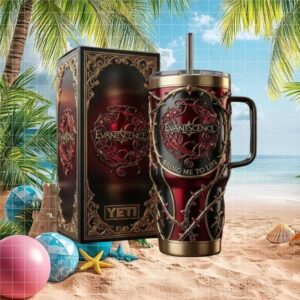 Evanescence Bring Me To Life Gothic Rose 3D Embossed Luxury Tumbler