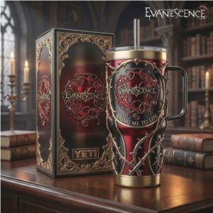 Evanescence “Bring Me To Life” Gothic Rose & Thorns Tumbler