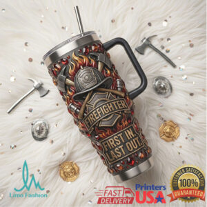 Firefighter First In Last Out Hero Tribute 40oz Insulated Tumbler