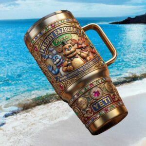 Five Nights at Freddy's Fazbear's Pizza 3D Relief Tumbler Wrap
