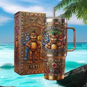 Five Nights at Freddy's “Freddy Fazbear's Pizza” 1987 Custom 40oz Tumbler
