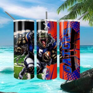 Florida Gators Monster Gator Football Mascot Tumbler Sublimation