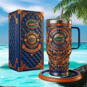 Florida Gators NCAA Basketball Luxury 40oz Tumbler Gator Boys Stay Hot Edition