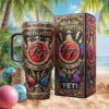 ACDC Rock & Roll Dynasty Stained Glass & Gold Electric Guitar Tumbler ACDC Rock & Roll Dynasty Stained Glass & Gold Electric Guitar Tumbler
