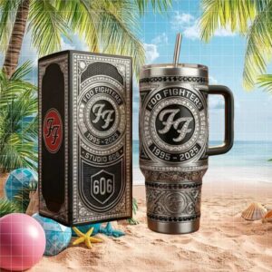 Foo Fighters Studio 606 Anniversary Silver & Black Luxury Tumbler